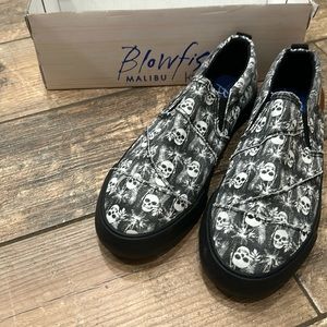 kids Blowfish Black Skull Island Shoes